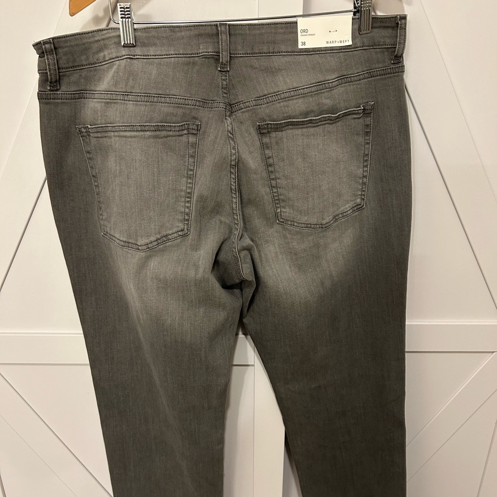 NWT ORD Straight leg jeans, Brand new never worn in a smoke grey color.